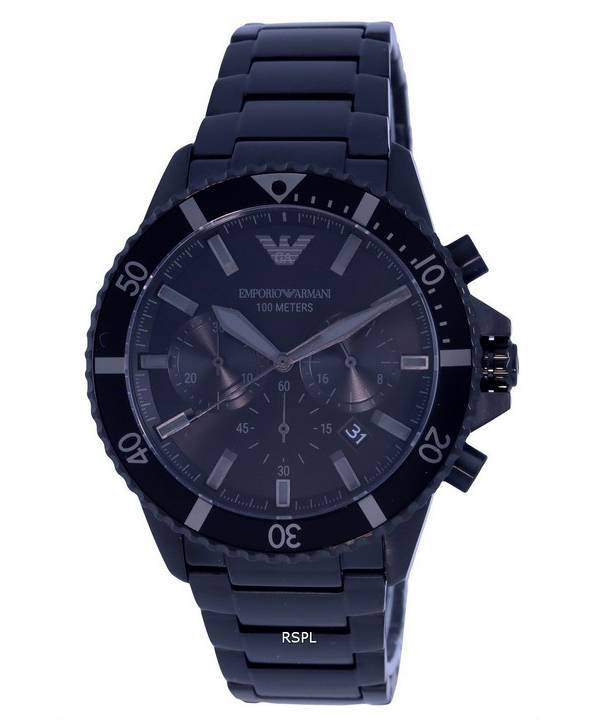 Emporio Armani Chronograph Edelstahl Quarz AR11363 100M Herrenuhr