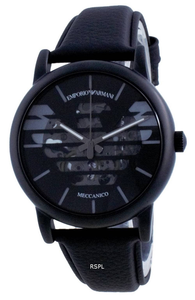 Emporio Armani Luigi Skelett Leder Automatik AR60032 Herrenuhr