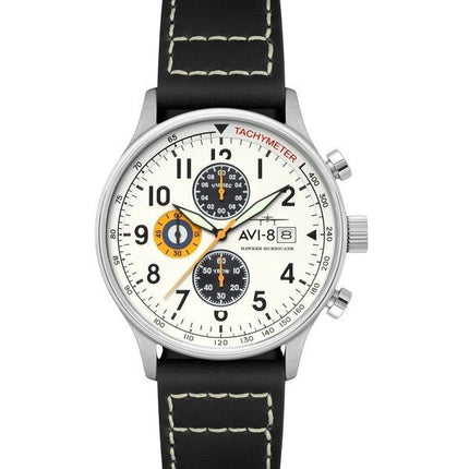 AVI-8 Hawker Hurricane Classic Chronograph Imperial War Museums Edition weißes Zifferblatt Quarz AV-4011-1E Herrenuhr