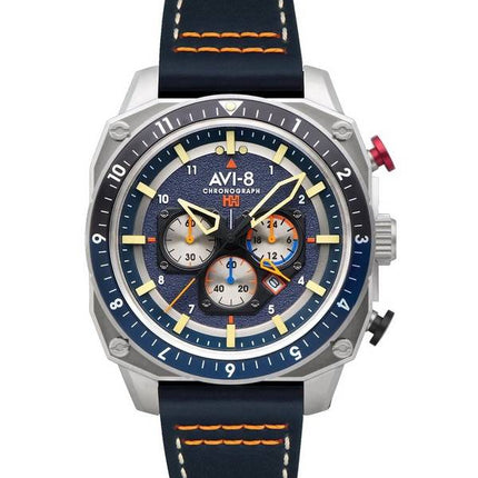 AVI-8 Hawker Hunter Atlas Dual Time Chronograph Pavillion Blau Quarz AV-4100-02 Herrenuhr