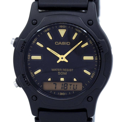 Casio Analog Digital Quarz Dualzeit AW-49HE-1AVDF AW-49HE-1AV Herrenuhr