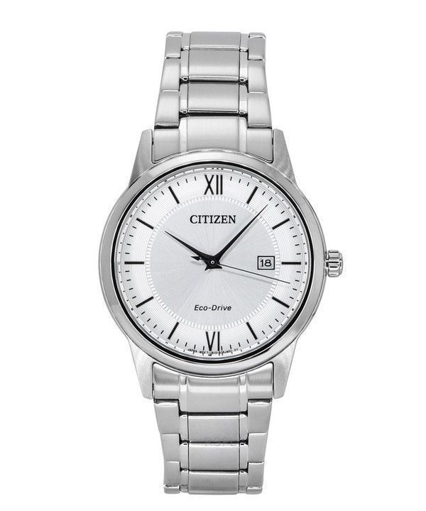 Citizen Eco-Drive Edelstahl Silber Zifferblatt AW1780-84A Herrenuhr