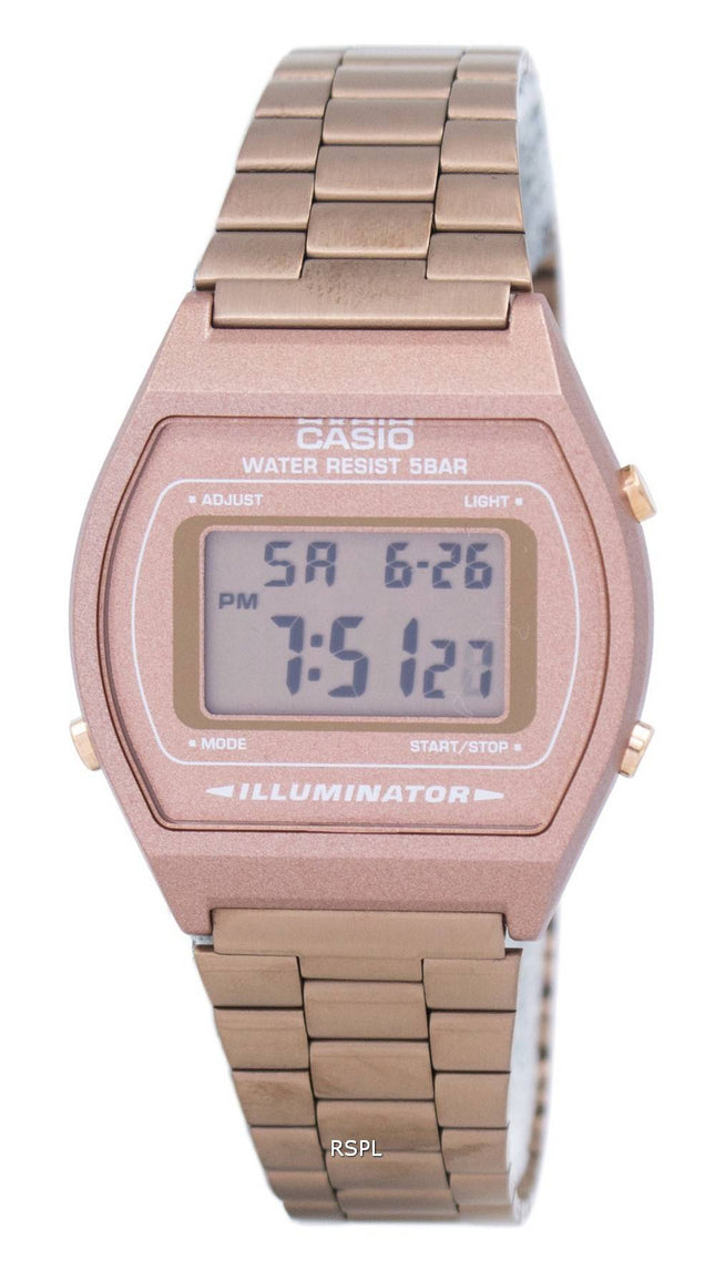 Casio Digital Quarz Edelstahl 50M Illuminator B640WC-5ADF B640WC-5A Herrenuhr