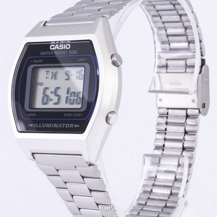 Casio Digital Quarz Edelstahl Illuminator B640WD-1AVDF B640WD-1AV Herrenuhr