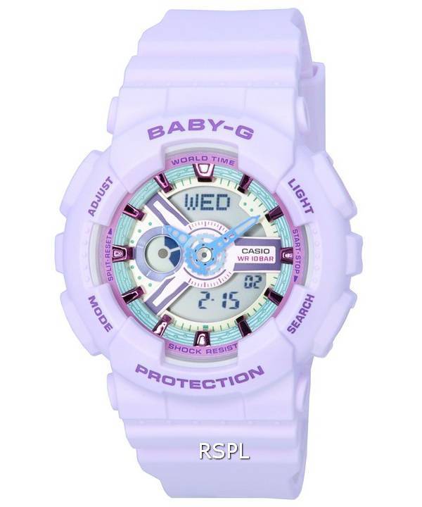 Casio Baby-G Analog Digital Pastel Meets Metallic Quarz BA-110XPM-6A BA110XPM-6 100M Damenuhr