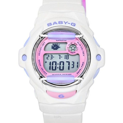 Casio Baby-G Basic Digital Quarzuhr mit weißem Harzarmband BG-169PB-7 200M Damenuhr