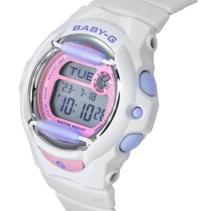 Casio Baby-G Basic Digital Quarzuhr mit weißem Harzarmband BG-169PB-7 200M Damenuhr