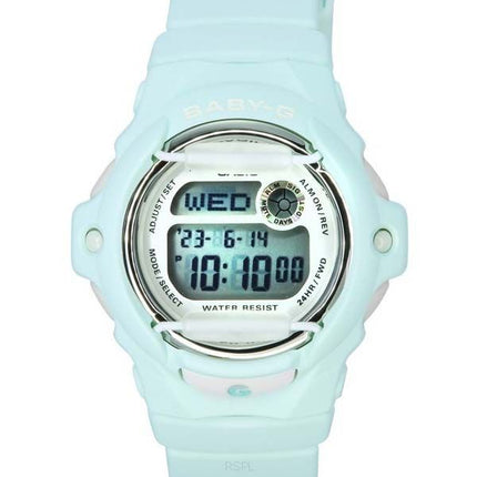 Casio Baby-G Digital Damenuhr mit pastellgrünem Harzarmband und Quarz BG-169U-3 200M