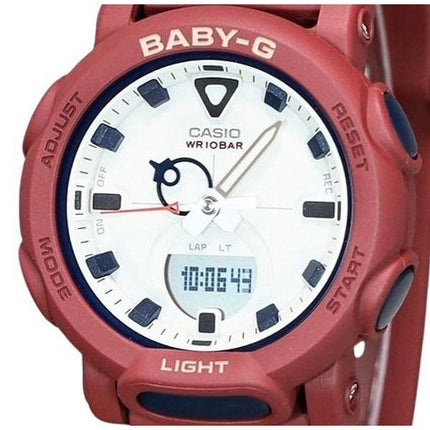 Casio Baby-G Analog-Digital-Bio-Harzarmband mit weißem Zifferblatt und Quarz BGA-310RP-4A 100M Damenuhr