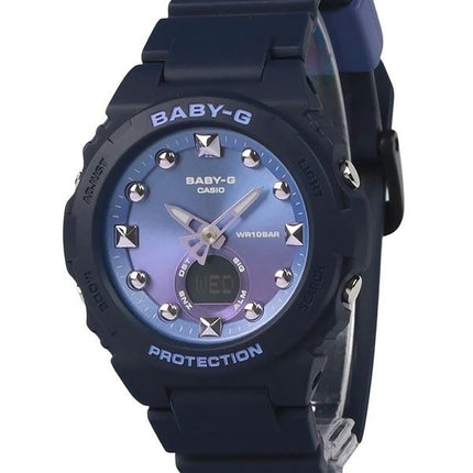 Casio Baby-G Analog-Digital-Harzarmband violettes Zifferblatt Quarz BGA-320-2A 100M Damenuhr