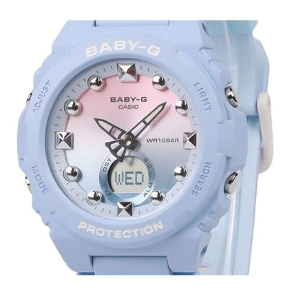 Casio Baby-G Analog-Digital-Harzarmband Mehrfarbiges Zifferblatt Quarz BGA-320-2A1 100M Damenuhr