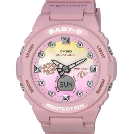 Casio Baby-G Aquaplanet Limited Edition Analog Digital Mehrfarbiges Zifferblatt Quarz BGA-320AQ-4A 100M Damenuhr