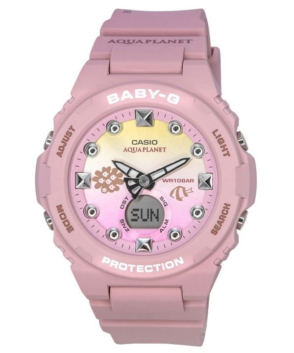 Casio Baby-G Aquaplanet Limited Edition Analog Digital Mehrfarbiges Zifferblatt Quarz BGA-320AQ-4A 100M Damenuhr