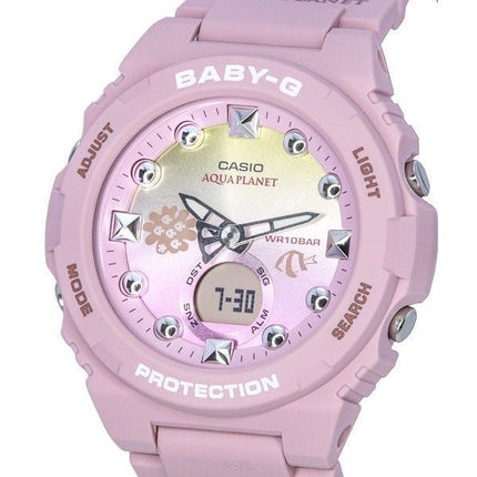 Casio Baby-G Aquaplanet Limited Edition Analog Digital Mehrfarbiges Zifferblatt Quarz BGA-320AQ-4A 100M Damenuhr