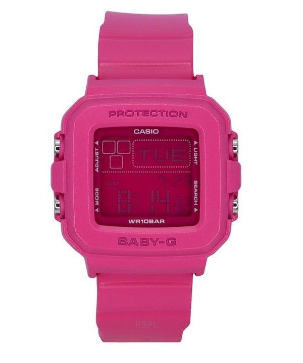 Casio Baby-G Plus Digital 30th Anniversary rosa Harzarmband Quarz BGD-10K-4 100M Damenuhr mit speziellem Halter