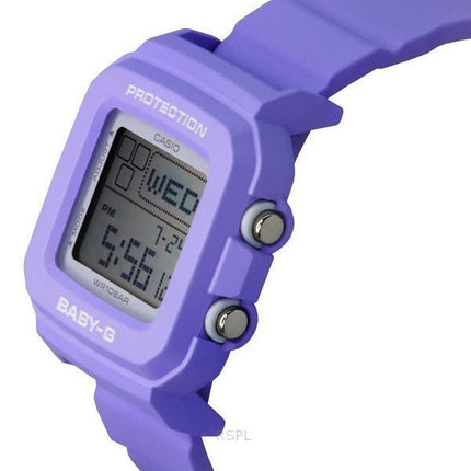 Casio Baby-G Plus Digital 30. Jahrestag Lila Harzarmband Quarz BGD-10K-6 100M Damenuhr mit speziellem Halter