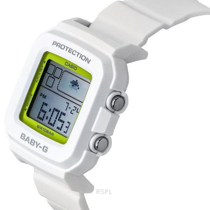 Casio Baby-G Plus Digital 30th Anniversary weißes Harzarmband Quarz BGD-10K-7 100M Damenuhr mit speziellem Halter