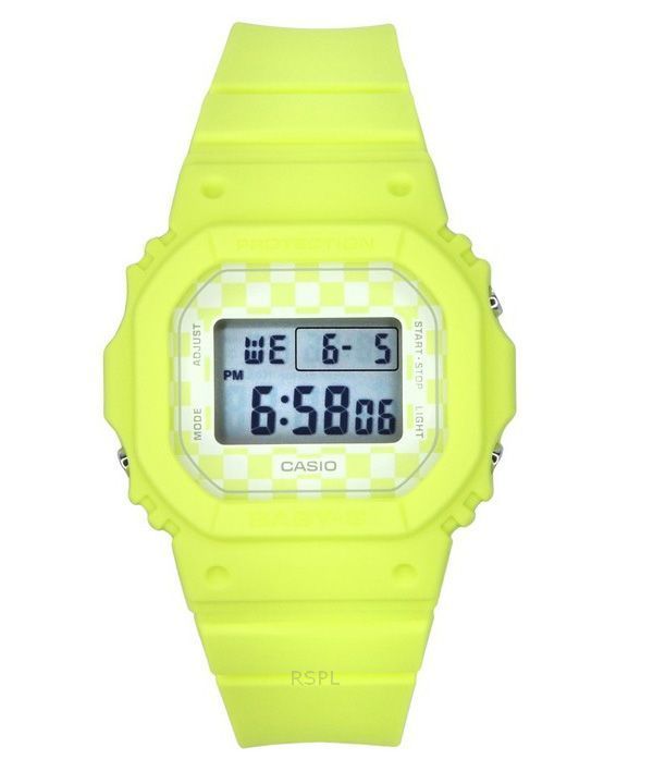 Casio Baby-G Skater Fashion Digital Hellgrünes Harzarmband Quarz BGD-565GS-9 100M Damenuhr