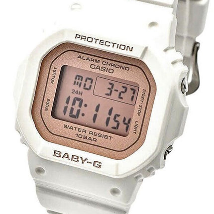 Casio Baby-G Digital Quarzuhr mit weißem Harzarmband BGD-565SC-4 100M Damenuhr