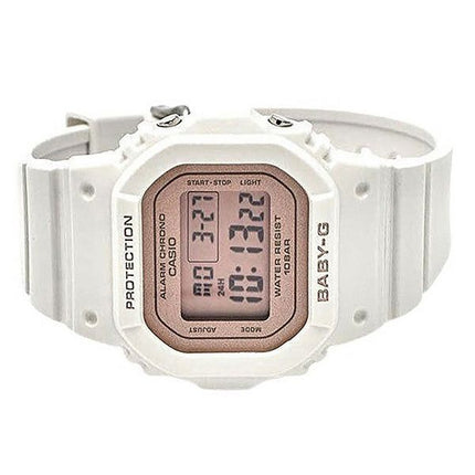 Casio Baby-G Digital Quarzuhr mit weißem Harzarmband BGD-565SC-4 100M Damenuhr