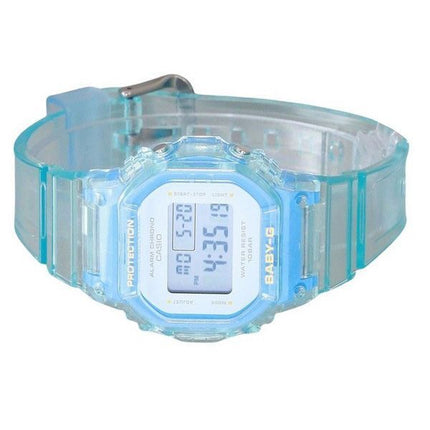 Casio Baby-G Digital Summer Jelly Transparent Hellblau Harzarmband Quarz BGD-565SJ-2 100M Damenuhr