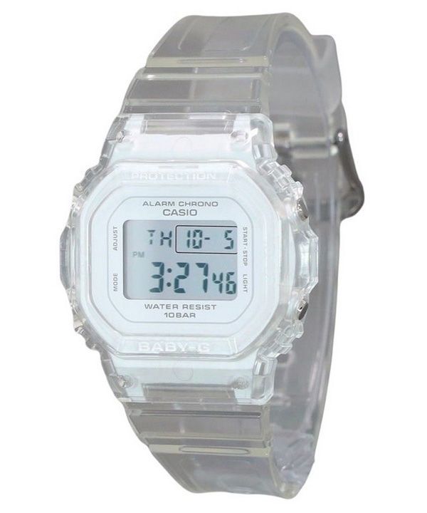 Casio Baby-G Digital transparente Harzarmband Quarz BGD-565US-7 100M Damenuhr