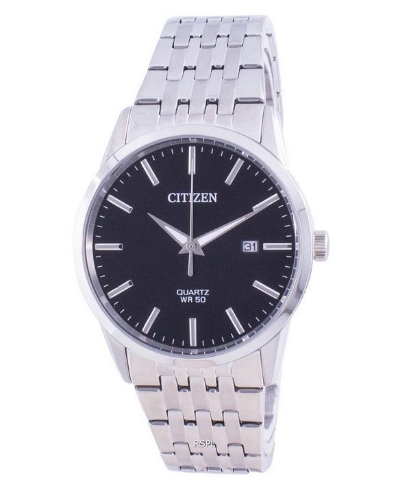 Citizen Black Dial Edelstahl Quarz BI5000-87E Herrenuhr