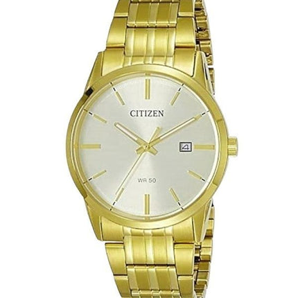 Citizen Herrenuhr mit goldfarbenem Edelstahl-Quarz-Zifferblatt und champagnerfarbenem Zifferblatt BI5002-57P