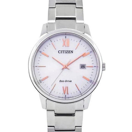 Citizen Eco-Drive BM6978-77A Unisex-Armbanduhr aus Edelstahl mit silbernem Zifferblatt