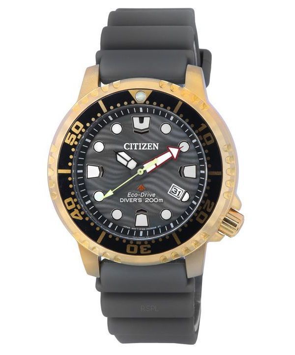 Citizen Promaster Eco-Drive Diver's BN0163-00H 200M Herrenuhr mit grauem Zifferblatt