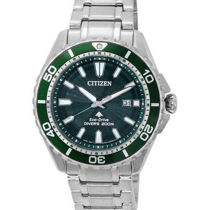 Citizen Promaster Marine Green Dial Eco-Drive Diver&#39,s BN0199-53X 200M Herrenuhr