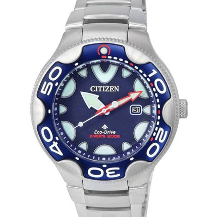 Citizen Promaster Dive Eco-Drive Edelstahl-Taucheruhr mit blauem Zifferblatt BN0231-52L 200M