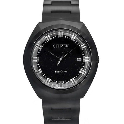 Citizen Eco-Drive 365 Edelstahl schwarzes Zifferblatt BN1015-52E 100M Herrenuhr