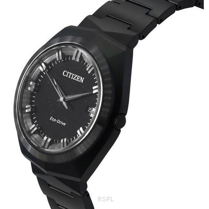 Citizen Eco-Drive 365 Edelstahl schwarzes Zifferblatt BN1015-52E 100M Herrenuhr