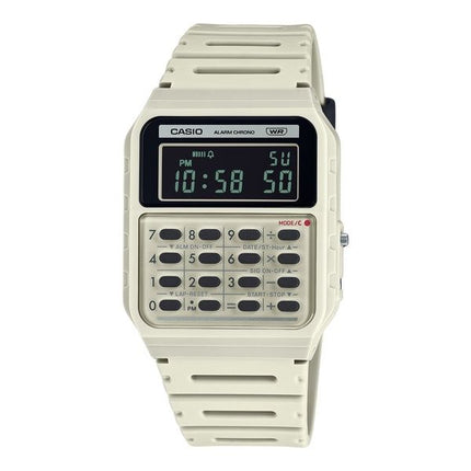 Casio POP Vintage-Taschenrechner, digital, grau, Armband aus biobasiertem Harz, Quarz, CA-53WB-8B, Unisex-Armbanduhr