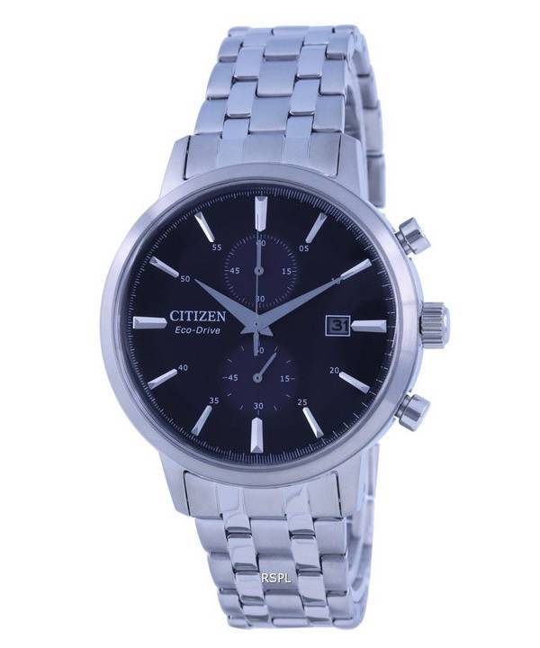 Citizen Classic Chronograph Schwarzes Zifferblatt Edelstahl Eco-Drive CA7060-88E Herrenuhr