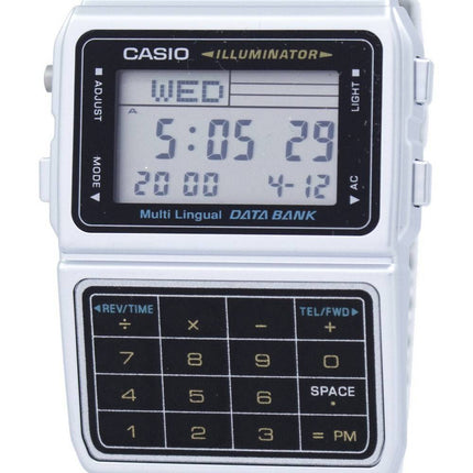 Casio Digital Edelstahl Daten Bank mehrsprachige DBC-611-1DF DBC-611-1 Herrenuhr