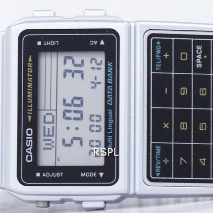 Casio Digital Edelstahl Daten Bank mehrsprachige DBC-611-1DF DBC-611-1 Herrenuhr