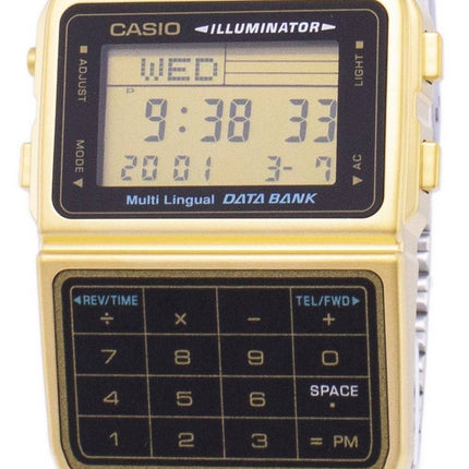 Casio Digital Edelstahl Daten Bank mehrsprachige DBC-611 G-1DF DBC-611 G-1 Herrenuhr