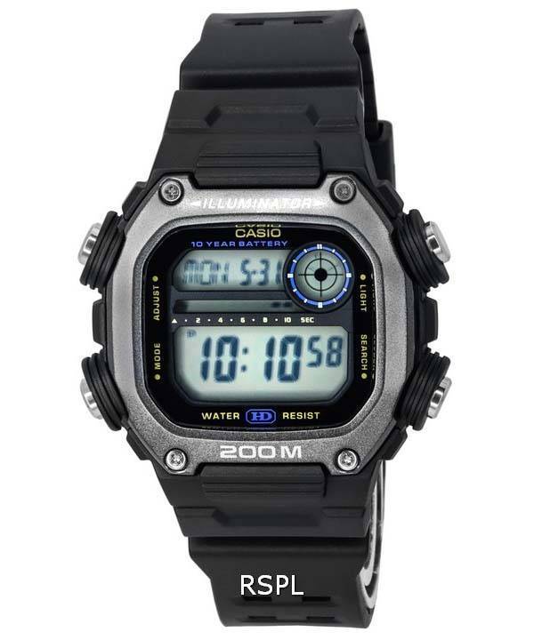 Casio Digital Sports Resin Strap Quartz DW-291HX-1A DW291HX-1 200M Herrenuhr