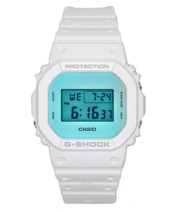 Casio G-Shock Digital weißes Harzarmband Quarz DW-5600TL-7 200M Herrenuhr