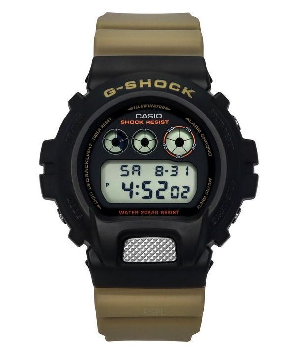 Casio G-Shock Digital Resin Armband schwarzes Zifferblatt Quarz DW-6900TU-1A5 200M Herrenuhr