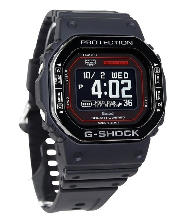 Casio G-Shock Move G-Squad Digital Smartphone Link Biobasiertes Harzarmband Solar DW-H5600MB-1A4 200M Herrenuhr