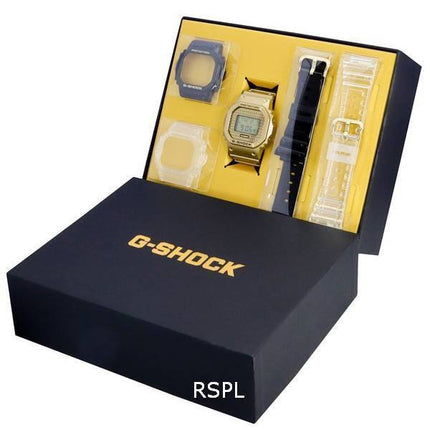 Casio G-Shock Digital Quarz DWE-5600HG-1 DWE5600HG-1 200M Herrenuhr mit Lünette und Band-Sets