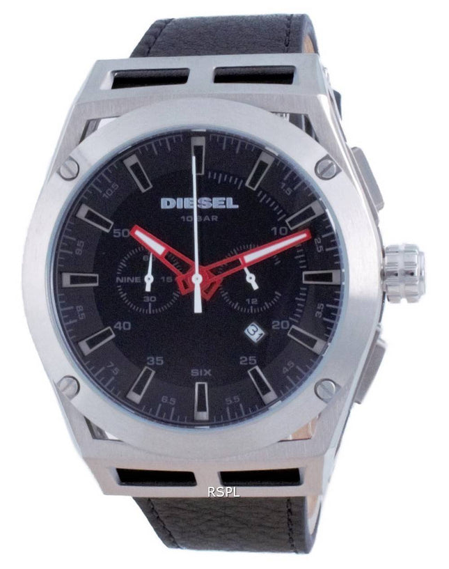 Diesel Timeframe Chronograph Leder Quartz DZ4543 100M Herrenuhr