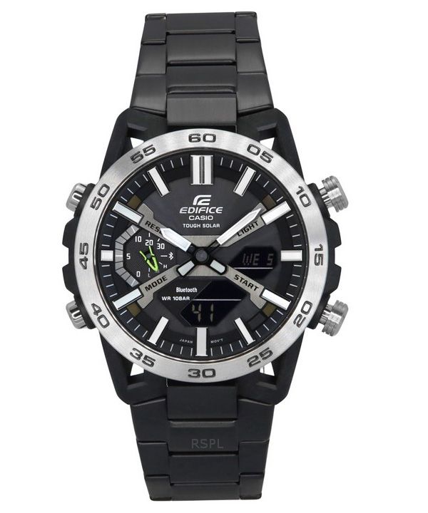 Casio Edifice Sospensione Analog-Digital-Smartphone-Link Tough Solar ECB-2000DD-1A 100M Herrenuhr