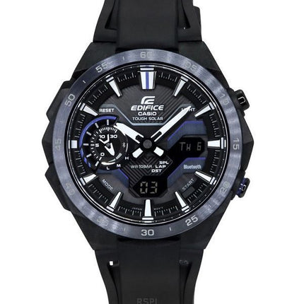 Casio Edifice Windflow Analog-Digital-Smartphone-Link Schwarzes Zifferblatt Robuste Solar ECB-2200PB-1A 100M Herrenuhr