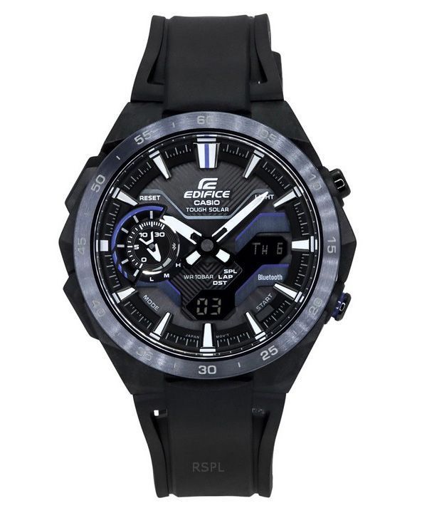 Casio Edifice Windflow Analog-Digital-Smartphone-Link Schwarzes Zifferblatt Robuste Solar ECB-2200PB-1A 100M Herrenuhr