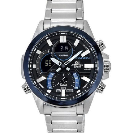 Casio Edifice Smartphone Link Analog Digital Graues Zifferblatt Quarz ECB-30DB-1A 100M Herrenuhr