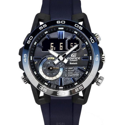 Casio Edifice Sospensione Nighttime Drive Analog Digital Smartphone Link Quarz ECB-40NP-1A 100M Herrenuhr